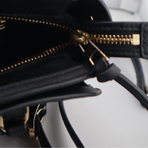 Tory Burch Black and Gold Satchel - Picture 5 of 10